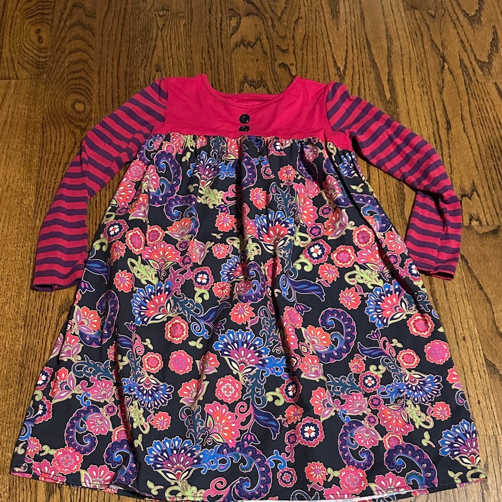 Persnickety Pink and Blue Floral Dress